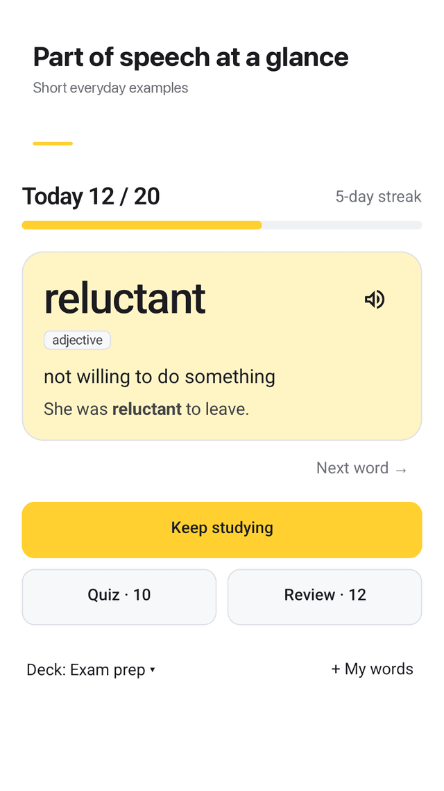 Glimword screenshot