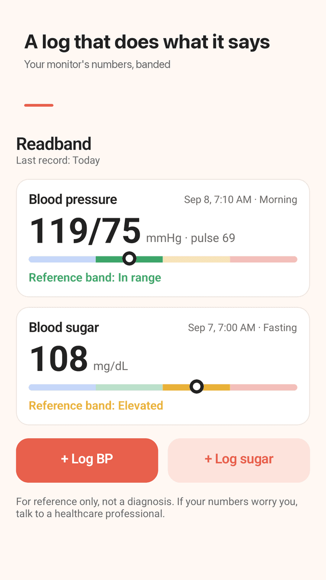Readband screenshot