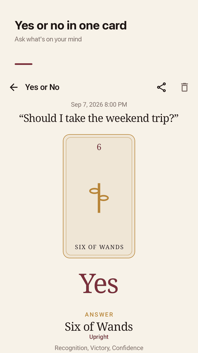 Tarotwell screenshot