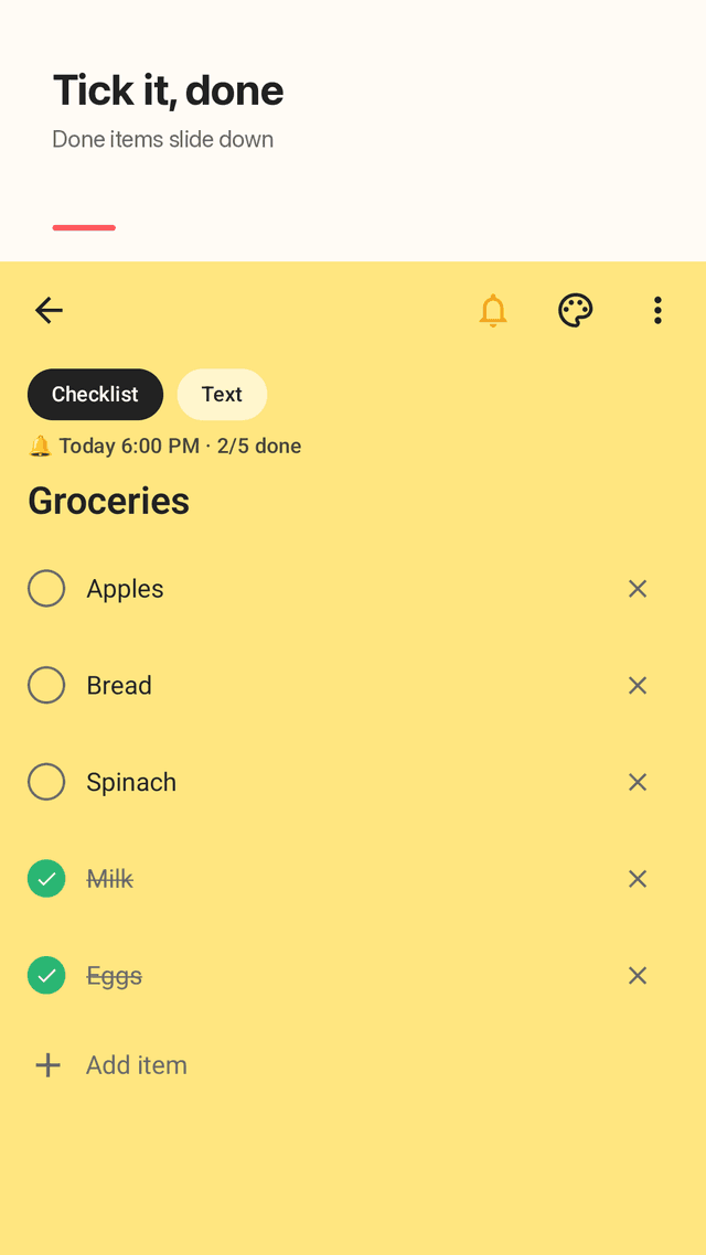 Tickcard screenshot