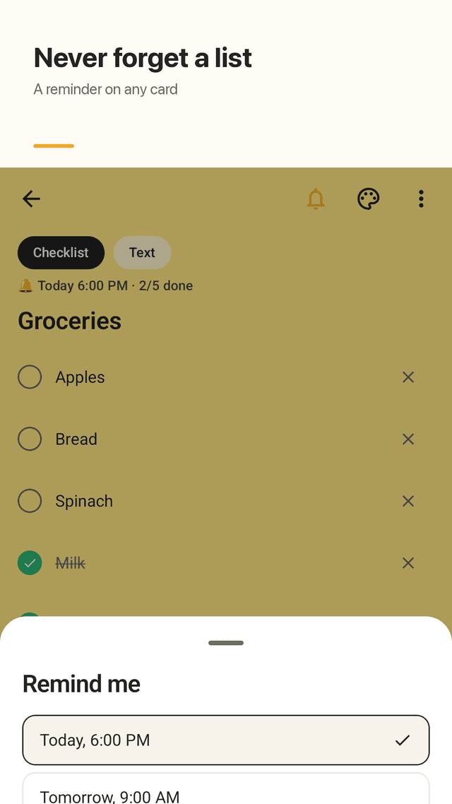 Tickcard screenshot