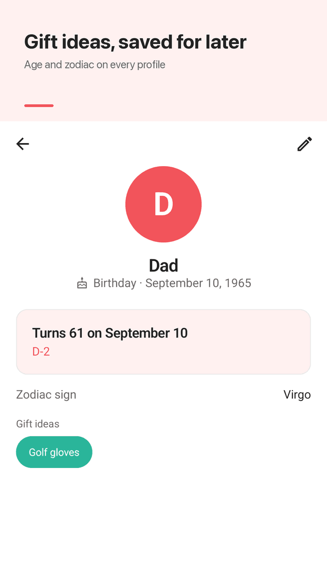 Wishnote screenshot