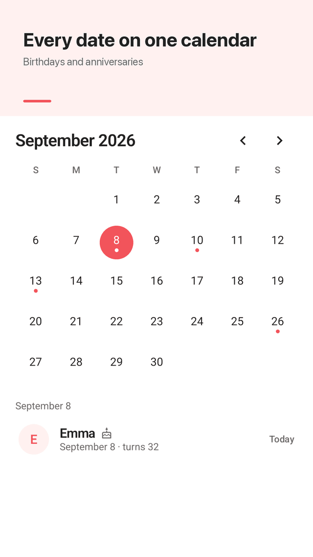 Wishnote screenshot