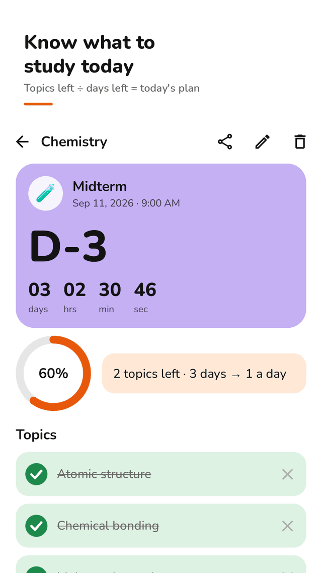 Examtock screenshot