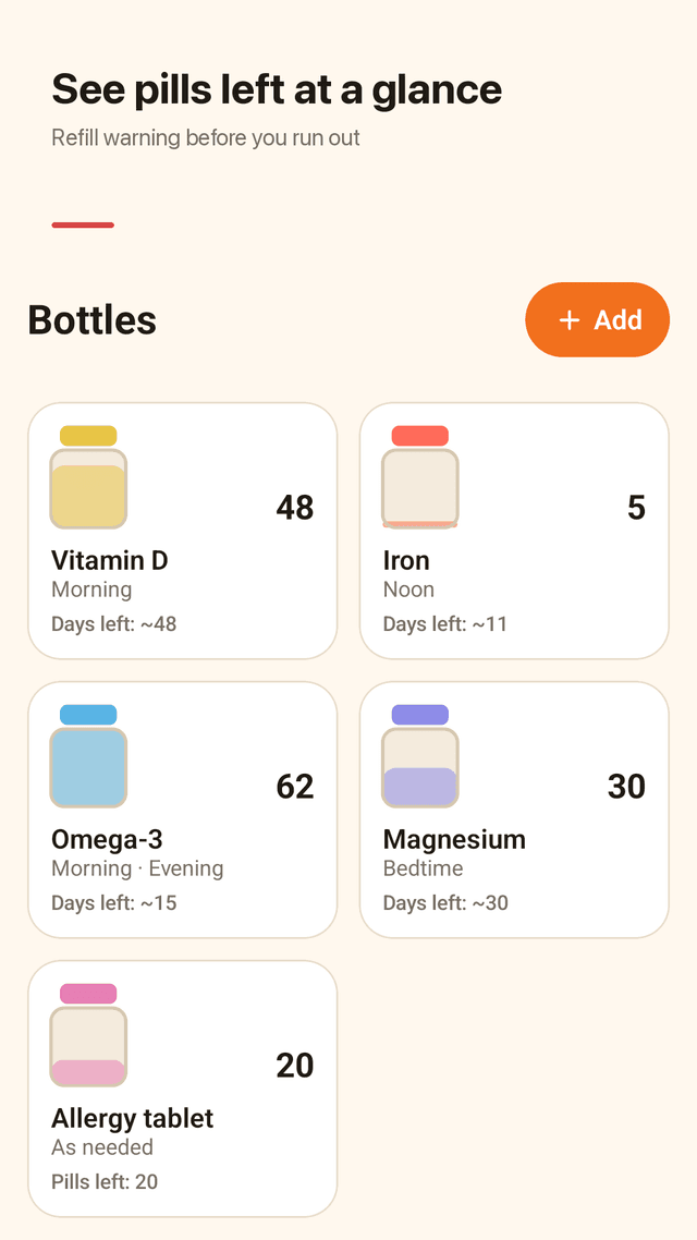 Pilltray screenshot