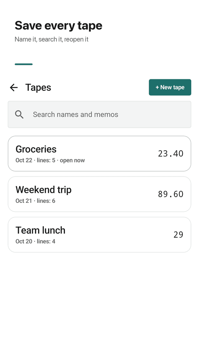 Sumroll screenshot